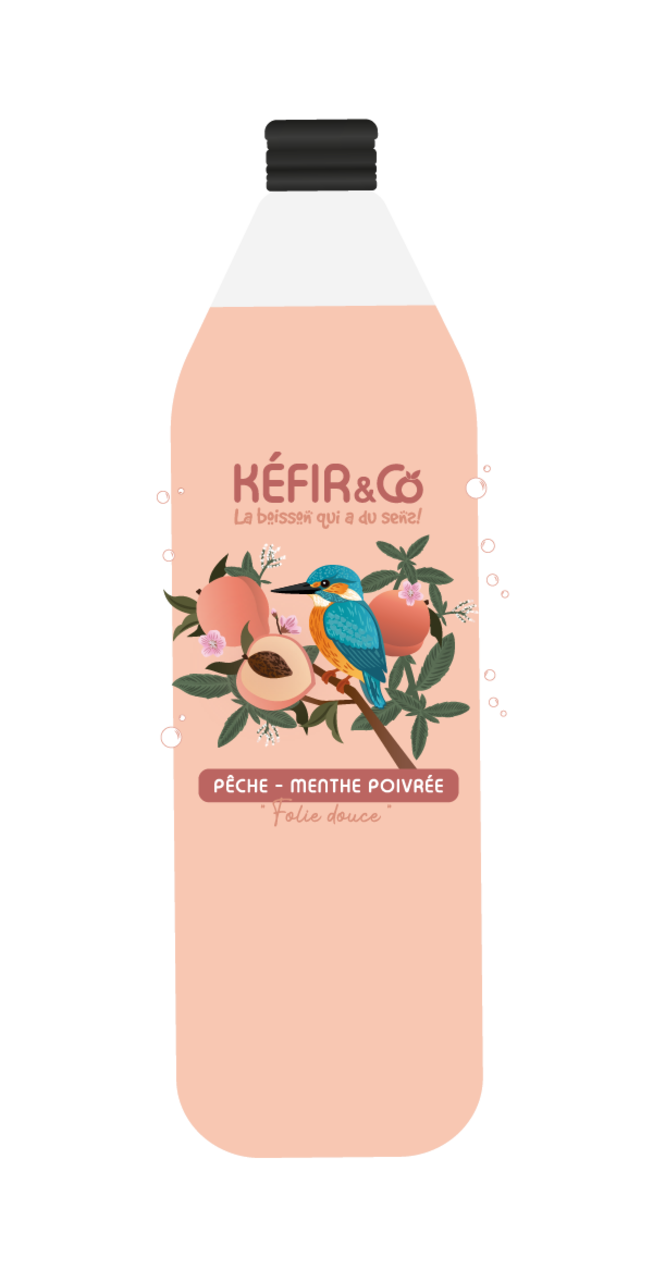 Kéfir & Co - Kéfir de fruits pomme spiruline